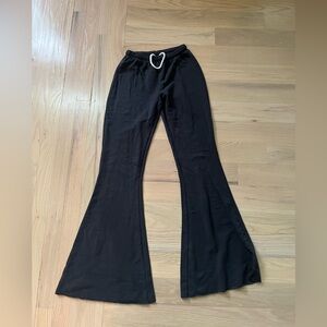 aerie charcoal flare sweatpants